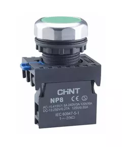 Кнопка управления NP8-10BN/2 без подсветки черн. 1НО IP65 (R) CHINT 578647