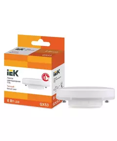 Лампа светодиодная ECO T75 таблетка 8Вт 230В 3000К GX53 IEK LLE-T80-8-230-30-GX53
