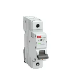Выключатель автоматический модульный 1п C 20А 6кА AV-6 AVERES EKF mcb6-1-20C-av