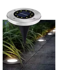 Светильник светодиодный 8SMD бел. 12х12х13 садовый на солнечн. батарее аккум. AA 500мА КОСМОС KOC_SOL105