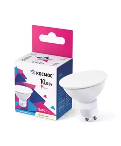 Лампа светодиодная 10.5Вт 3000К GU10 220В КОСМОС LkecLED10.5wGU10C30