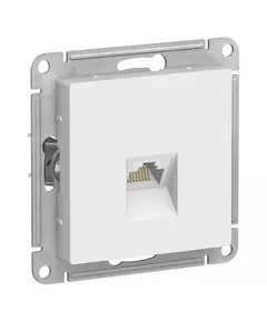Розетка компьютерная AtlasDesign RJ45 кат.6A механизм бел. SchE ATN000186