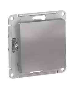 Выключатель 1-кл. СП AtlasDesign 10А IP20 (сх. 1) 10AX с самовозвратом механизм алюм. SchE ATN000315