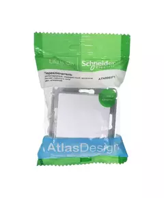 Механизм переключателя перекрестного 1-кл. СП AtlasDesign 10А IP20 (сх. 7) 10AX алюм. SchE ATN000371