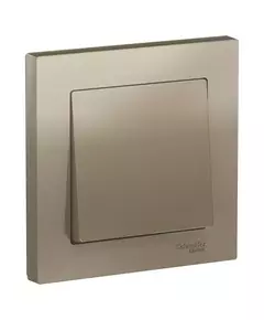 Выключатель 1-кл. СП AtlasDesign 10А IP20 (сх. 1) 10AX в сборе шампань SchE ATN000512