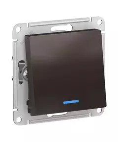 Механизм переключателя проходного 1-кл. СП AtlasDesign 10А IP20 (сх. 6а) 10AX с подсветкой мокко SchE ATN000663