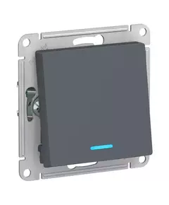 Механизм переключателя проходного 1-кл. СП AtlasDesign 10А IP20 (сх. 6а) 10AX с подсветкой грифель SchE ATN000763