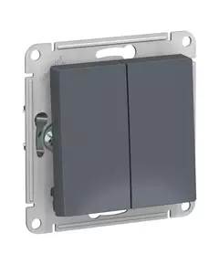 Механизм переключателя проходного 2-кл. СП AtlasDesign 10А IP20 (сх. 6/2) 10AX грифель SchE ATN000765