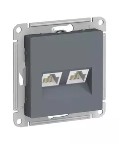 Розетка компьютерная 2-м AtlasDesign RJ45 кат.5E механизм грифель SchE ATN000785