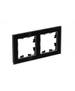 Рамка 2-м AtlasDesign Nature стекло черн. SchE ATN321002