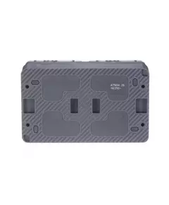 Розетка 2-м ОП AtlasDesign Profi54 16А IP54 250В с заземл. защ. шторки антрацит SchE ATN544026