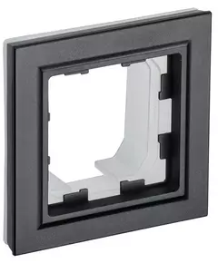 Рамка 1-м IP44 BRITE РУ-1-БрЧ-44 черн. IEK BR-M12-44-K02