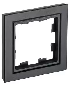 Рамка 1-м BRITE РУ-1-БрЧ черн. IEK BR-M12-K02