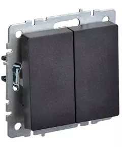 Выключатель проходной 2-кл. СП BRITE ВС10-2-6-БрЧ 10А черн. IEK BR-V22-0-10-K02