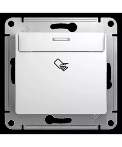 Выключатель карточный 1-кл. 1мод. СП Glossa 10А IP20 (сх. 6) механизм бел. SchE GSL000169