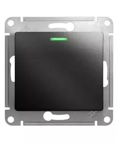 Механизм переключателя проходного 1-кл. СП Glossa 10А IP20 (сх. 6а) 10AX с подсветкой антрацит SchE GSL000763