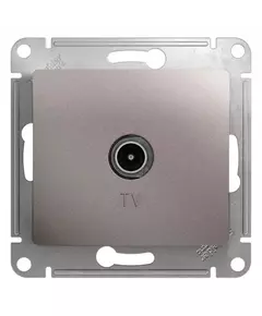 Розетка телевизионная оконечная TV Glossa 1дБ механизм платина SchE GSL001291