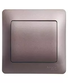 Выключатель 1-кл. СП Glossa 10А IP20 (сх. 1) 10AX в сборе графит SchE GSL001312