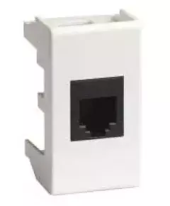 Розетка компьютерная 1-м 1мод. Viva RJ45 кат.5E экранир. бел. DKC 45048