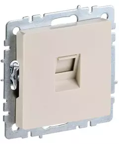 Розетка компьютерная СП RJ45 кат.5E BRITE РК10-БрКр беж. IEK BR-K10-1-K10