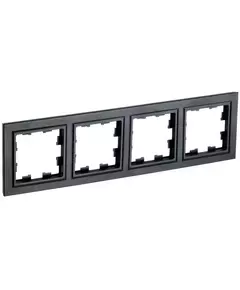 Рамка 4-м BRITE РУ-4-БрЧ черн. IEK BR-M42-K02