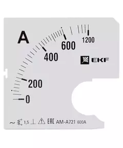 Шкала сменная для A721 600/5А-1.5 PROxima EKF s-a721-600