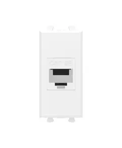 Розетка компьютерная 1мод. Avanti "Белое облако" RJ45 кат.5E без шторок модульная механизм DKC 4400661