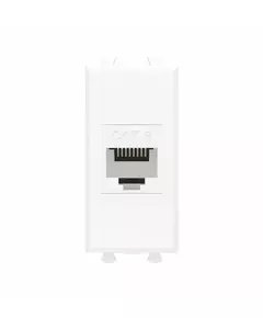 Розетка компьютерная 1мод. Avanti "Белое облако" RJ45 кат.6 без шторок модульная механизм DKC 4400691