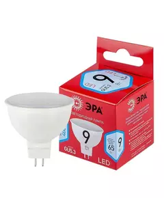 Лампа светодиодная RED LINE LED MR16-9W-840-GU5.3 R 9Вт MR16 софит 4000К нейтр. бел. GU5.3 Эра Б0050199
