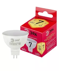 Лампа светодиодная RED LINE LED MR16-7W-827-GU5.3 R 7Вт MR16 софит 4000К нейтр. бел. GU5.3 Эра Б0050231