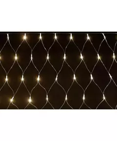 Гирлянда "Сеть" 1.5х1.5м 160LED тепл. бел. IP20 провод прозр. 230В с контроллером 8 режимов IEK LGDB410-1-160-L1-T-S-44
