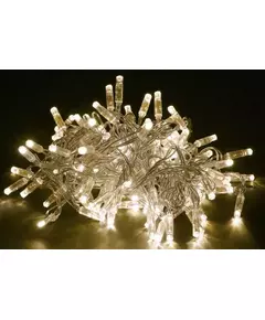 Гирлянда "Нить" 10м 100LED тепл. бел. IP44 провод прозр. 230В с контроллером 8 режимов IEK LGDU111-1-100-10-T-S-44