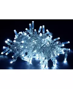 Гирлянда "Нить" 20м 200LED бел. IP44 провод прозр. 230В с контроллером 8 режимов IEK LGDU111-2-200-20-T-S-44