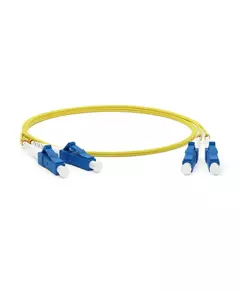 Патч-корд FC-D2-9-LC/UR-LC/UR-H-10M-LSZH-YL волоконно-оптический (шнур) SM 9/125 (OS2) LC/UPC-LC/UPC duplex LSZH 10м Hyperline 37188