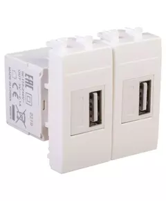 Устройство зарядное USB 2мод. 2.1А Avanti "Белое облако" DKC 4400542