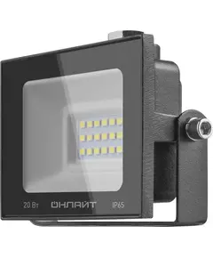 Прожектор светодиодный 61 946 OFL-20-4K-BL-IP65-LED 20Вт 4000К IP65 1600лм черн. ОНЛАЙТ 61946