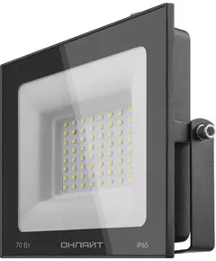 Прожектор светодиодный 61 950 OFL-70-6K-BL-IP65-LED 70Вт 6000К IP65 5600лм черн. ОНЛАЙТ 61950