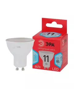 Лампа светодиодная RED LINE LED MR16-11W-840-GU10 R 11Вт MR16 софит 4000К нейтр. бел. GU10 Эра Б0050693