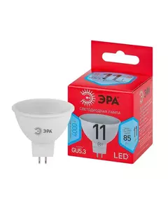 Лампа светодиодная RED LINE LED MR16-11W-840-GU5.3 R 11Вт MR16 софит 4000К нейтр. бел. GU5.3 Эра Б0052441