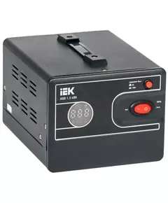 Стабилизатор напряжения 1ф 1.5кВА HUB переносной IEK IVS21-1-D15-13