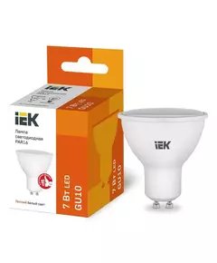 Лампа светодиодная ECO PAR16 софит 7Вт 230В 3000К GU10 IEK LLE-PAR16-7-230-30-GU10