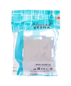 Выключатель 1-кл. СП Vesna механизм крем. LEZARD 742-0388-100