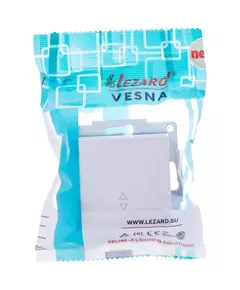 Переключатель проходной 1-кл. СП Vesna механизм бел. LEZARD 742-0288-105