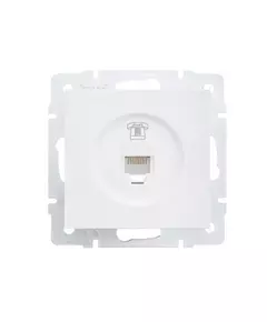 Розетка телефонная СП Vesna евро стандарт механизм бел. LEZARD 742-0288-137