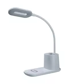 Светильник светодиодный 93 269 NDF-D037-10W-MK-WH-LED 10Вт 3000/4000/6000К 140лм настольный сенсор USB беспров. заряд. моб. устр. с подставкой для канц. на основании бел. NAVIGATOR 93269