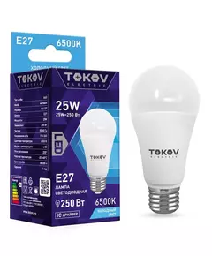 Лампа светодиодная 25Вт А60 6500К Е27 176-264В TOKOV ELECTRIC TKE-A60-E27-25-6.5K
