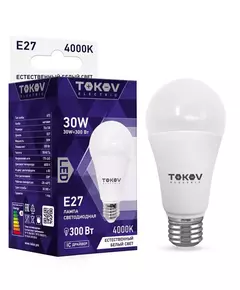 Лампа светодиодная 30Вт А70 4000К Е27 176-264В TOKOV ELECTRIC TKE-A70-E27-30-4K