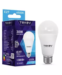 Лампа светодиодная 30Вт А70 6500К Е27 176-264В TOKOV ELECTRIC TKE-A70-E27-30-6.5K