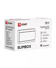 Щит ЩРН-П-15 "SlimBox" IP41 бел. дверца PROxima EKF sb-n-15w