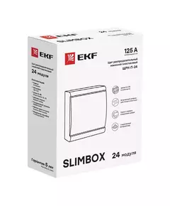 Щит ЩРН-П-24 "SlimBox" IP41 бел. дверца PROxima EKF sb-n-24w